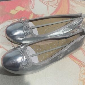 Cat & Jack Shiny Silver Dress Shoes